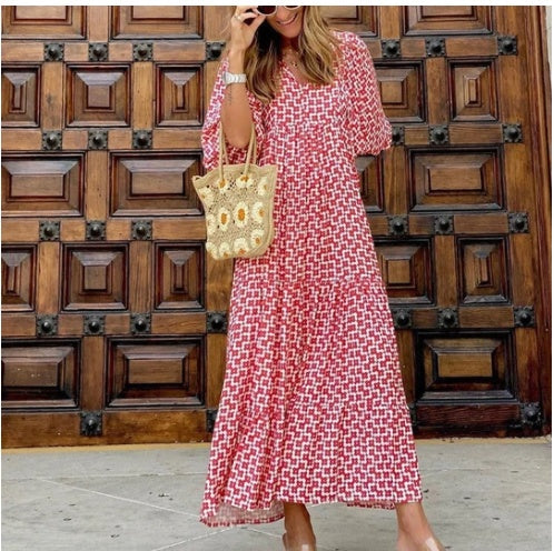 "Robe Bohème Florale"