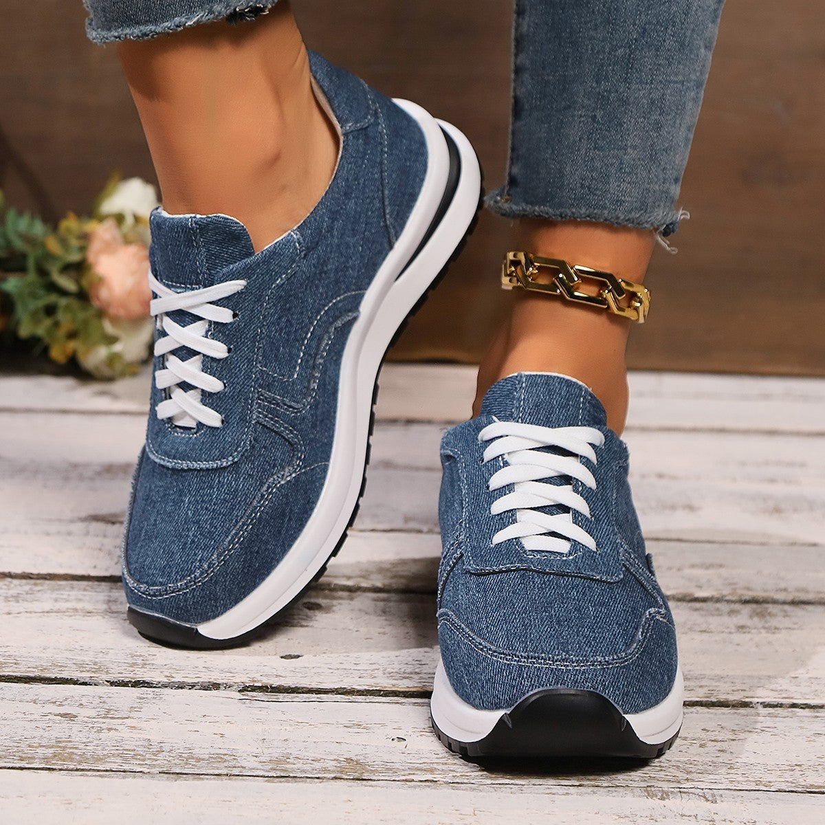Sneakers Denim Élégance